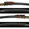 (03-1297)<br><font color="#0000ff"><strong>保存刀剣</storong></font><br>(金象嵌銘)重國(文珠) 一尺一寸八分 打刀拵入、白鞘付 - 画像 (4)