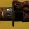 (03-1297)<br><font color="#0000ff"><strong>保存刀剣</storong></font><br>(金象嵌銘)重國(文珠) 一尺一寸八分 打刀拵入、白鞘付 - 画像 (12)