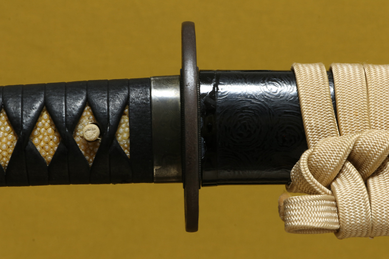 (01-2294)<br>現代刀 三河國住藤原元久作 二尺三寸七分 打刀拵入<br><font color="#ff0000"><strong>Sold out</strong></font> - 画像 (10)