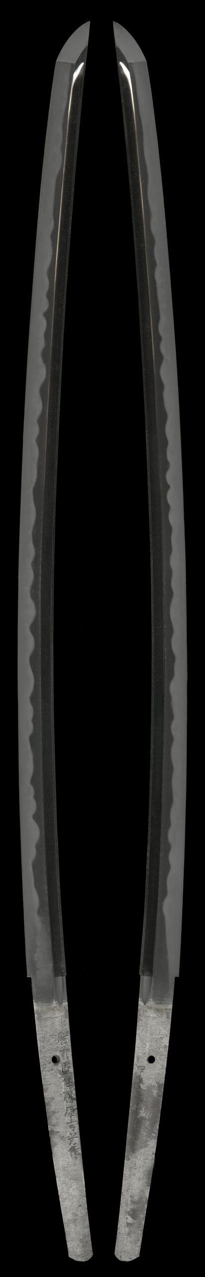 (01-2296)<br>現代刀 肥前国住藤原吉光作 二尺三寸八分 打刀拵入 - 画像 (4)