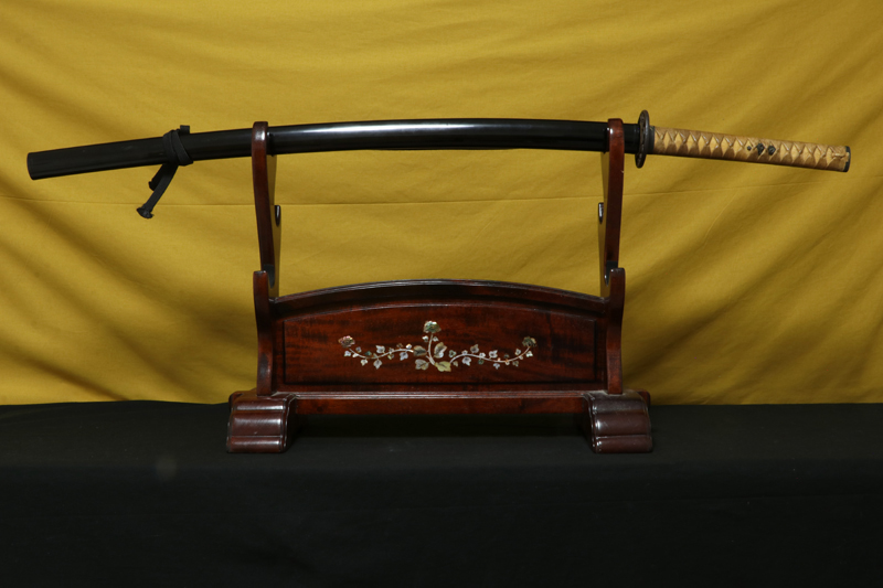 (01-2296)<br>現代刀 肥前国住藤原吉光作 二尺三寸八分 打刀拵入 - 画像 (7)