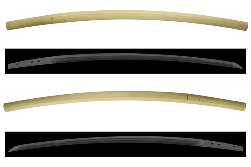 (02-1815)<br><font color="#0000ff"><strong>特別保存刀剣</storong></font><br>古刀上作 無銘 伝(来國真) 二尺二寸八分強 白鞘入 - 画像 (2)