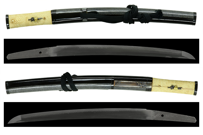 (03-1299)<br><font color="#0000ff"><strong>日本刀剣保存会鑑定書</storong></font><br>新々刀 濃州寿命 一寸六分 合口拵入 - 画像 (5)