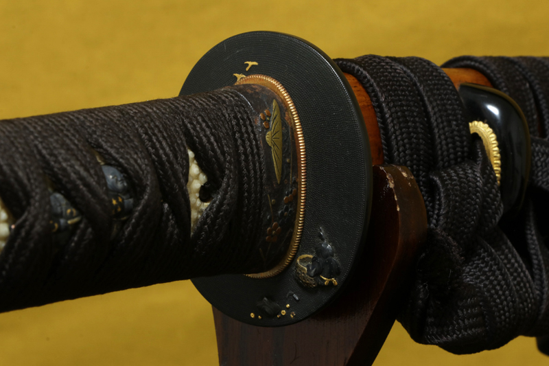 (04-1217)<br>現代刀 大宮住井原輝日天造 九寸八分 白鞘入 合口拵付 - 画像 (8)