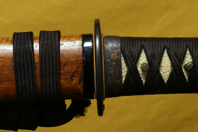 (04-1217)<br>現代刀 大宮住井原輝日天造 九寸八分 白鞘入 合口拵付 - 画像 (11)