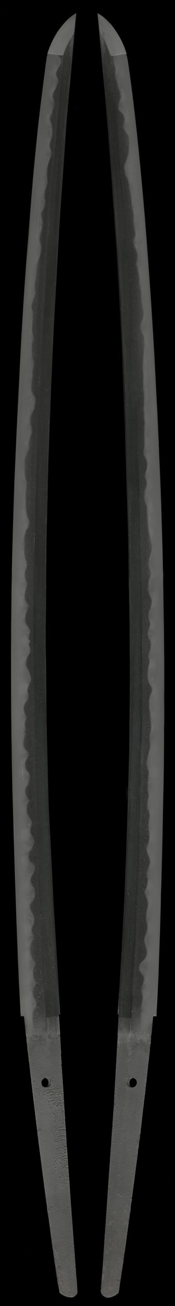 (02-1823)<br><font color="#0000ff"><strong>保存刀剣</storong></font><br>新刀 讃州住鬚継(寛文頃) 二尺五寸 打刀拵入 - 画像 (5)