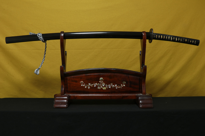 (02-1823)<br><font color="#0000ff"><strong>保存刀剣</storong></font><br>新刀 讃州住鬚継(寛文頃) 二尺五寸 打刀拵入 - 画像 (8)