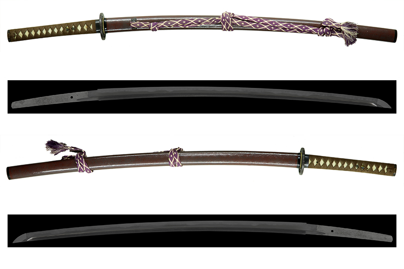 (01-2303)<br>現代刀 筑州住宗弘作 二尺四寸七分 打刀拵入 - 画像 (3)