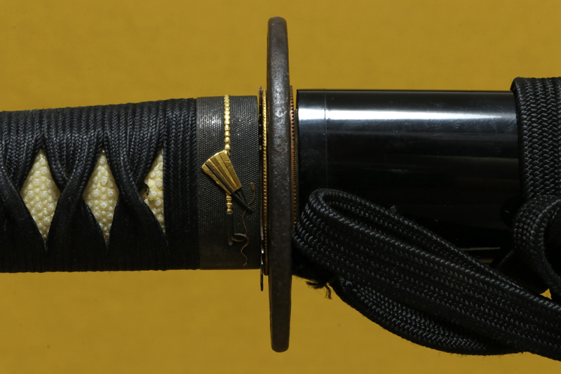 (02-1827)<br><font color="#0000ff"><strong>保存刀剣</storong></font><br>古刀 無銘 阿州氏吉 二尺三寸 打刀拵入 - 画像 (11)