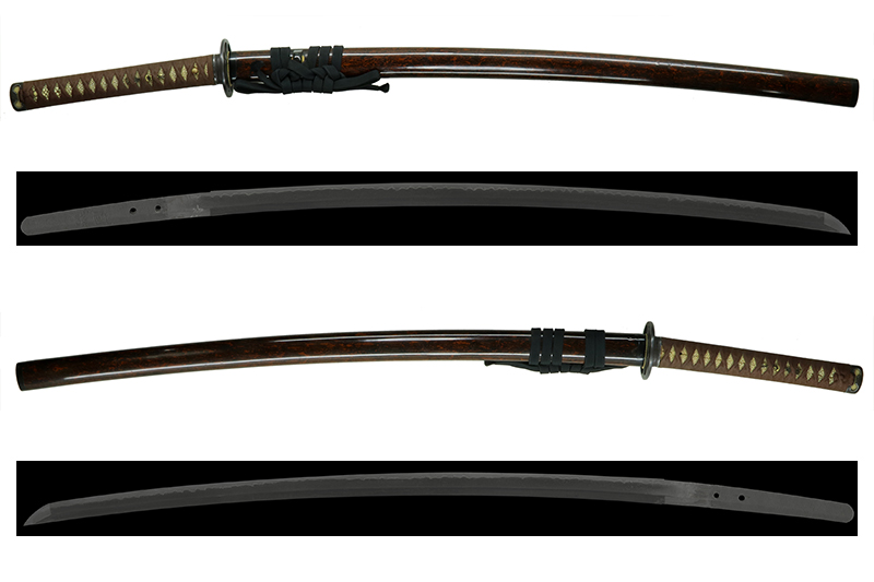 (02-1828)<br><font color="#0000ff"><strong>保存刀剣</storong></font><br>國光(国不明・時代室町) 二尺三寸六分半 打刀拵入 - 画像 (4)