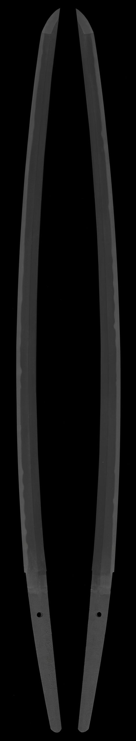 (02-1840)<br>新刀 兼元七代め傳助作之 二尺三寸 太刀拵入、白鞘付 - 画像 (4)