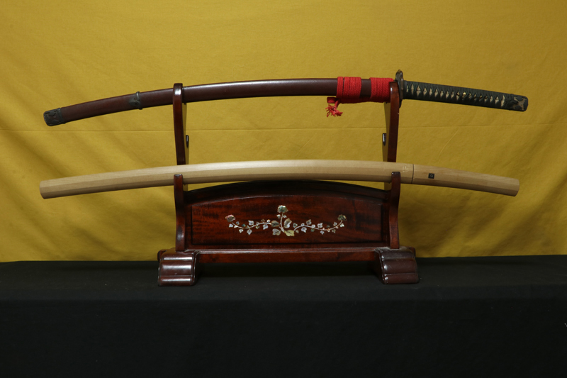 (02-1840)<br>新刀 兼元七代め傳助作之 二尺三寸 太刀拵入、白鞘付 - 画像 (8)