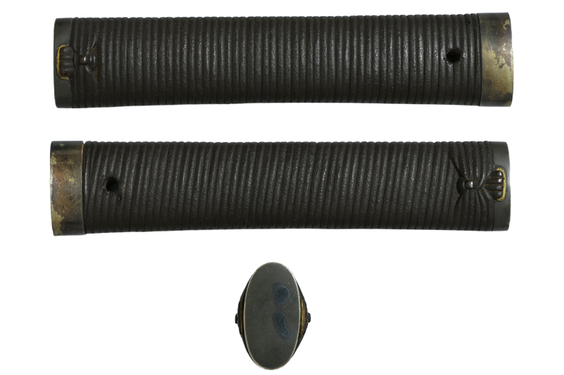 (03-1308)<br><font color="#0000ff"><strong>保存刀剣</storong></font><br>新刀 無銘(藤原高田) 一尺七寸六分 公卿造り拵入 - 画像 (16)