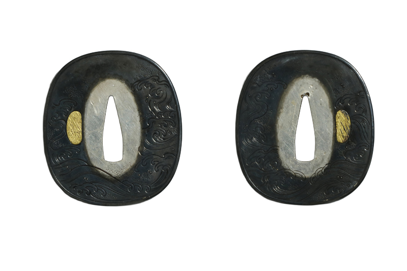 (03-1308)<br><font color="#0000ff"><strong>保存刀剣</storong></font><br>新刀 無銘(藤原高田) 一尺七寸六分 公卿造り拵入 - 画像 (17)