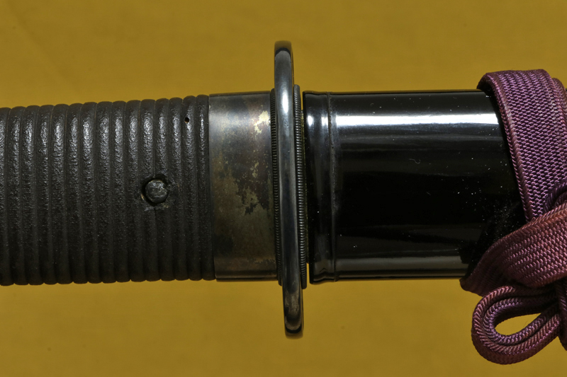 (03-1308)<br><font color="#0000ff"><strong>保存刀剣</storong></font><br>新刀 無銘(藤原高田) 一尺七寸六分 公卿造り拵入 - 画像 (11)