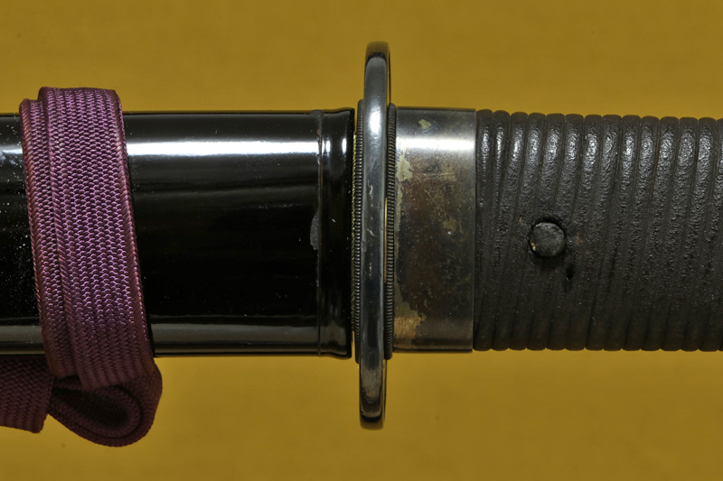 (03-1308)<br><font color="#0000ff"><strong>保存刀剣</storong></font><br>新刀 無銘(藤原高田) 一尺七寸六分 公卿造り拵入 - 画像 (12)