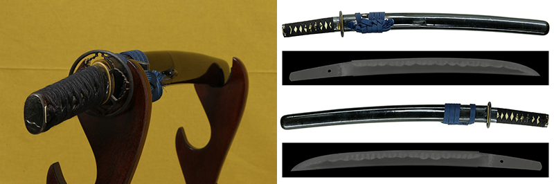 (03-1310)<br>新刀 無銘 一尺二寸六分 拵入