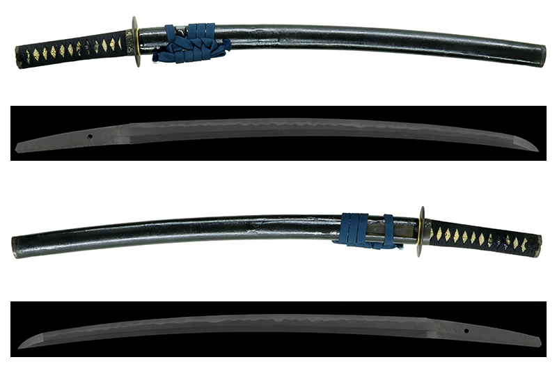 (03-1312)<br>古刀 武州下原住廣重 一尺八寸二分 打刀拵入 - 画像 (3)