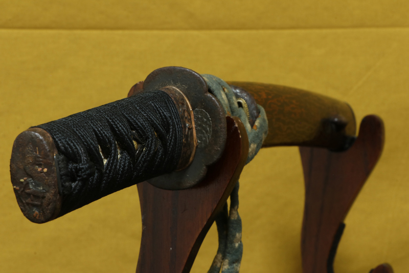 (04-1226)<br>新々刀 無銘 七寸五分 小刀拵(ちいさかたなこしらえ)、白鞘付 - 画像 (2)