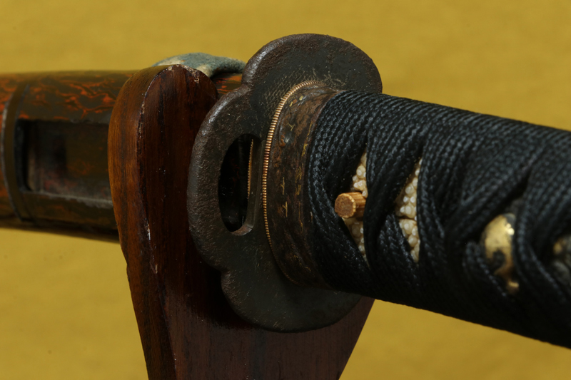 (04-1226)<br>新々刀 無銘 七寸五分 小刀拵(ちいさかたなこしらえ)、白鞘付 - 画像 (10)