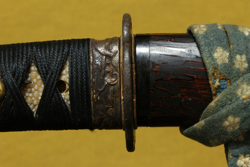 (04-1226)<br>新々刀 無銘 七寸五分 小刀拵(ちいさかたなこしらえ)、白鞘付 - 画像 (11)